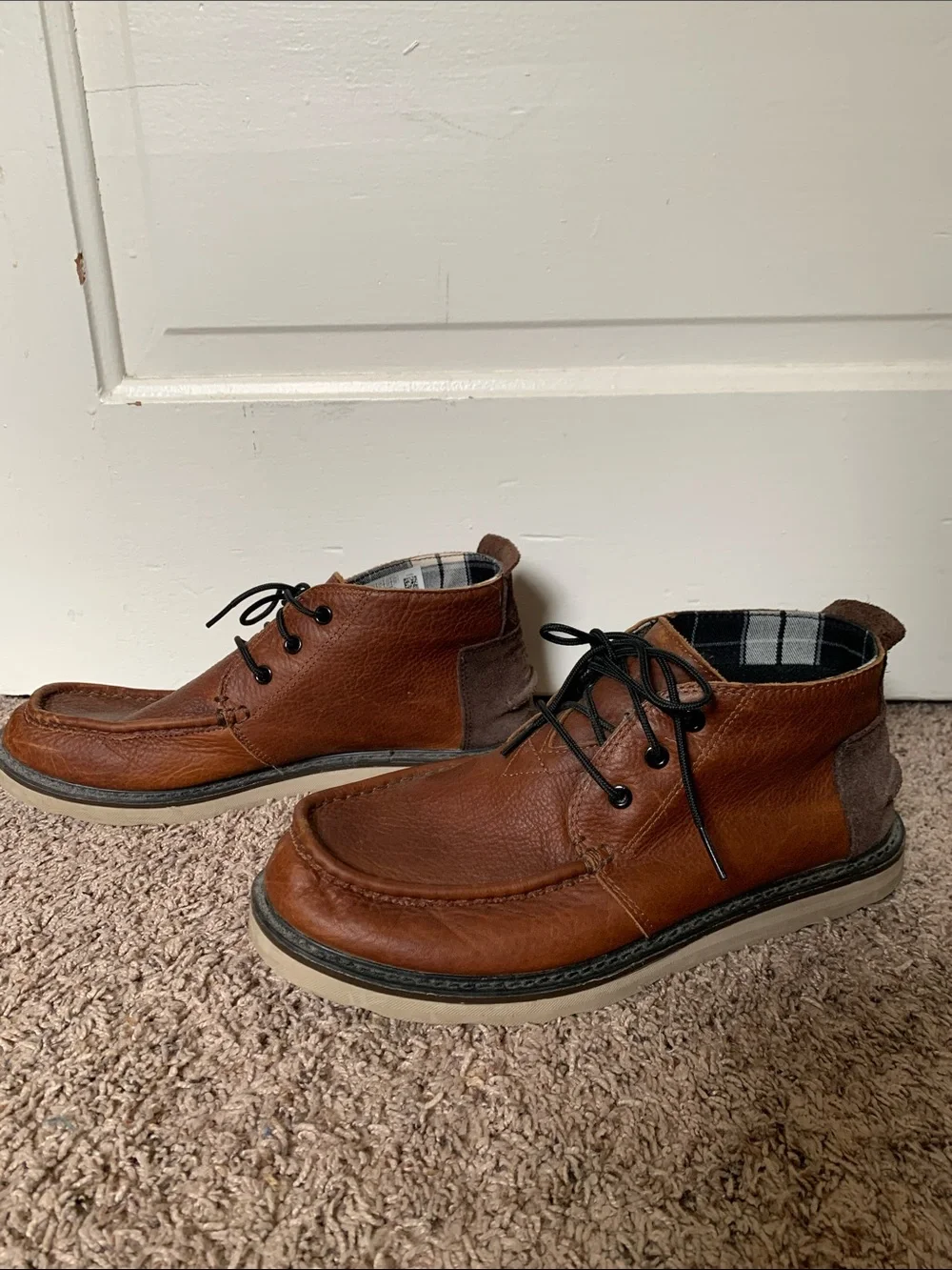 Toms Brown Leather Chukka Boots Men’s Size 10